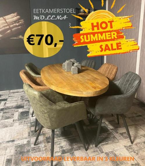 Woudhof Summer Sale, Huis en Inrichting, Stoelen, Nieuw, Vijf, Zes of meer stoelen, Leer, Metaal, Stof, Ophalen of Verzenden