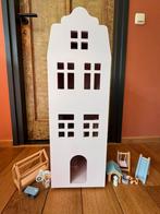 Hema grachtenpand poppenhuis/kastje incl.toebehoren, Kinderen en Baby's, Speelgoed | Poppenhuizen, Ophalen, Gebruikt, Poppenhuis