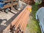 Restpartij 90 st hardhout latten 245x4x2.1 cm bezorgen mogel, Ophalen, Nieuw, Planken, Hardhout