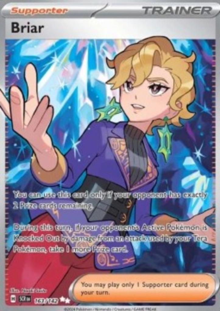 Briar #163 - SCR -Stellar Crown, Hobby en Vrije tijd, Verzamelkaartspellen | Pokémon, Nieuw, Losse kaart, Verzenden