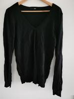 Zwarte trui H&M V-Hals XL  Keurige dunne trui Katoen polyami, Ophalen of Verzenden, Gedragen, Maat 46/48 (XL) of groter, Zwart