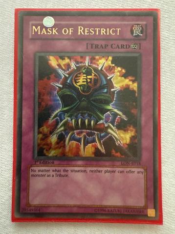 Mask of Restrict yugioh Ultra Rare beschikbaar voor biedingen