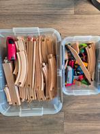 Houten speelgoed treinbaan, Kinderen en Baby's, Speelgoed | Houten speelgoed, Ophalen, Gebruikt, Overige typen
