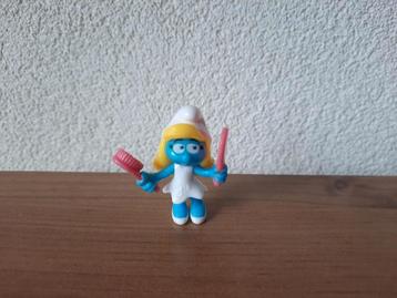 Mini Smurfin Poppetje Borstel + Spiegel 2016 beschikbaar voor biedingen