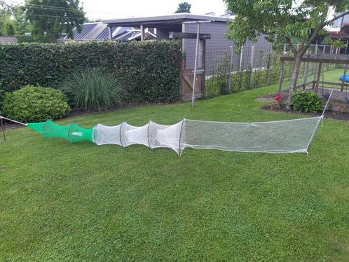 Fuik 100 mazen opzet met PE kub, enkelvleugel, Watersport en Boten, Hengelsport | Algemeen, Nieuw, Net of Fuik, Ophalen of Verzenden