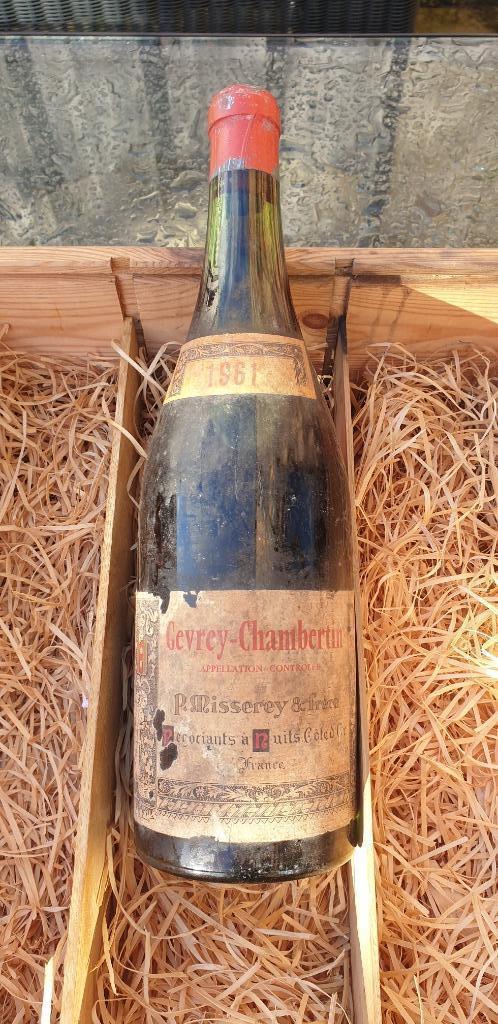 Gevrey- Chambertin P.Misserey & frere 1961, Verzamelen, Wijnen, Nieuw, Rode wijn, Frankrijk, Vol, Ophalen of Verzenden
