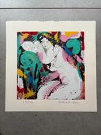 Prachtige zeefdruk van Nic Jonk “Melancholie “, Ophalen of Verzenden