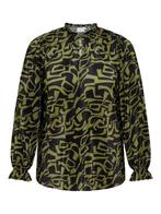 Zwart/groen tuniek Carmika van Only Carmakoma 
Maat 54 XL, O, O, Nieuw, Ophalen of Verzenden