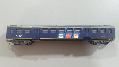 HO rijtuig LIMA NS 50 85 29-37 201-6 blauw 2e klasse 4-as, Hobby en Vrije tijd, Modeltreinen | H0, Gebruikt, Wagon, Gelijkstroom of Wisselstroom