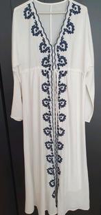 NIEUW! Chique kwaliteit lange witte zomerjurk maat s, Blauw, Ophalen of Verzenden, Zo goed als nieuw, Maat 36 (S)