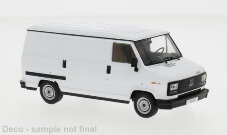 Fiat Ducato 1982 Wit Model 1/43 IXO Models, Hobby en Vrije tijd, Modelauto's | 1:43, Nieuw, Auto, Overige merken, Ophalen of Verzenden