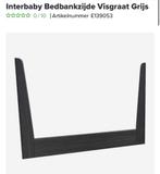 Interbaby Bedbankzijde Visgraat Grijs 60x120cm, Ophalen, Nieuw, Ledikant