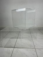 Vintage plexi kubussen, Kunststof, Gebruikt, Minder dan 50 cm, Ophalen of Verzenden