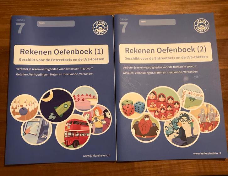 Junior Einstein Citotoets Rekenen  Groep 7, set van 2, Boeken, Studieboeken en Cursussen, Zo goed als nieuw, Beta, Ophalen of Verzenden