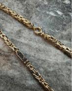 14K Gouden Koningsketting met Onyx, Sieraden, Tassen en Uiterlijk, Kettingen, Ophalen of Verzenden, Zo goed als nieuw, Goud