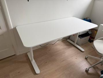 Ikea bureau Bekant wit 160x80 - afbeelding 1
