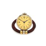 Hermès Travel Alarm Clock, 1935 “Ring” Style, Stainless Stee, Verzenden