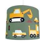 Hanglamp Kinderlamp Werkvoertuigen Groen Geel Annidesign, Info@annidesign.nl, Nieuw, Ophalen of Verzenden, Hans Andreussingel 15 2652 GA Berkel en Rodenrijs