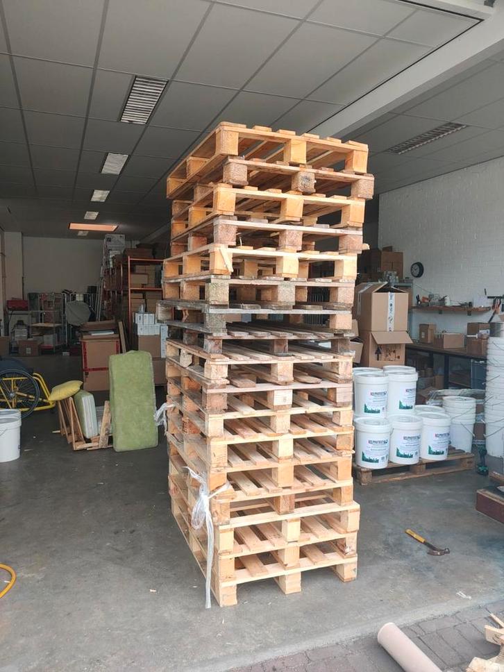 Pallets 80x120 & Europallets - €4/€8, Doe-het-zelf en Verbouw, Hout en Planken, Zo goed als nieuw, Pallet, Overige houtsoorten