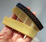Art Deco celluloid ivorine kam + houder. Jaren '30, Antiek en Kunst, Ophalen of Verzenden, Dames