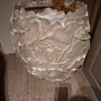 Parelmoer white grote pot, Huis en Inrichting, Woonaccessoires | Vazen, Ophalen of Verzenden, Gebruikt, Wit, 75 cm of meer