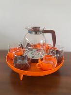 Vintage retro theeservice met warmhoudplaat, Ophalen