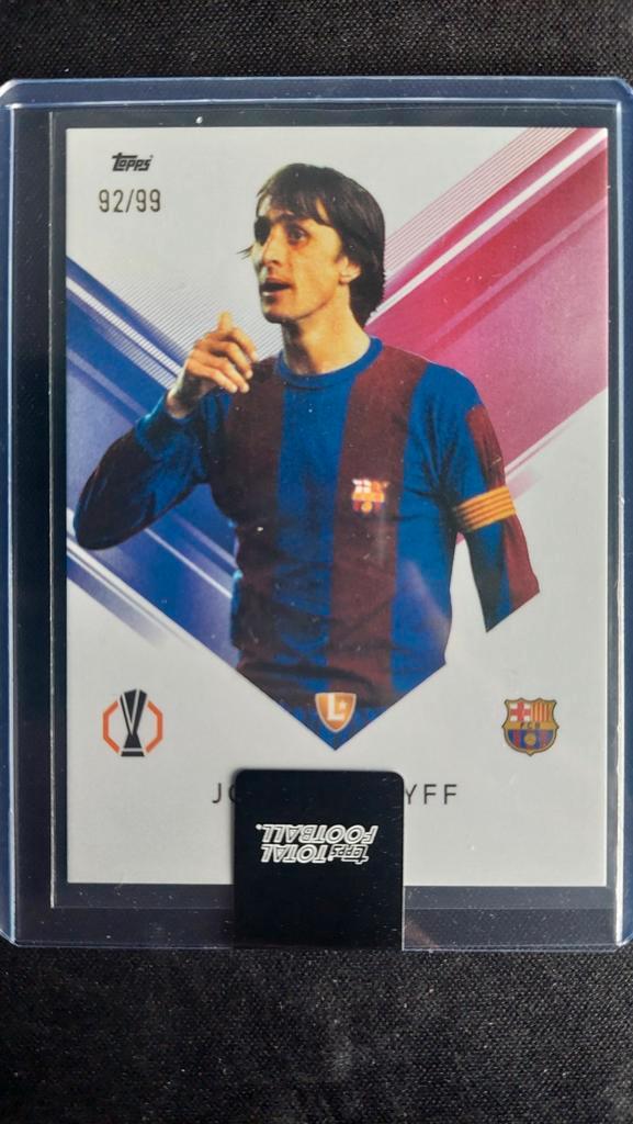 Johan Cruyff Topps Total Football Voetbal 92/99, Verzamelen, Sportartikelen en Voetbal, Zo goed als nieuw, Spelerskaart, Buitenlandse clubs