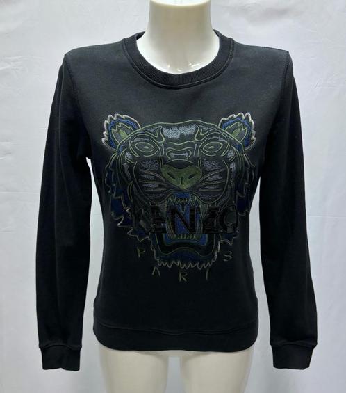 KENZO Zwarte tiger sweater  Maat M, Kleding | Dames, Truien en Vesten, Zo goed als nieuw, Maat 38/40 (M), Zwart, Ophalen of Verzenden
