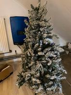 Kunst kerstboom 150 cm met sneeuw inclusief lampjes, Ophalen of Verzenden, Zo goed als nieuw