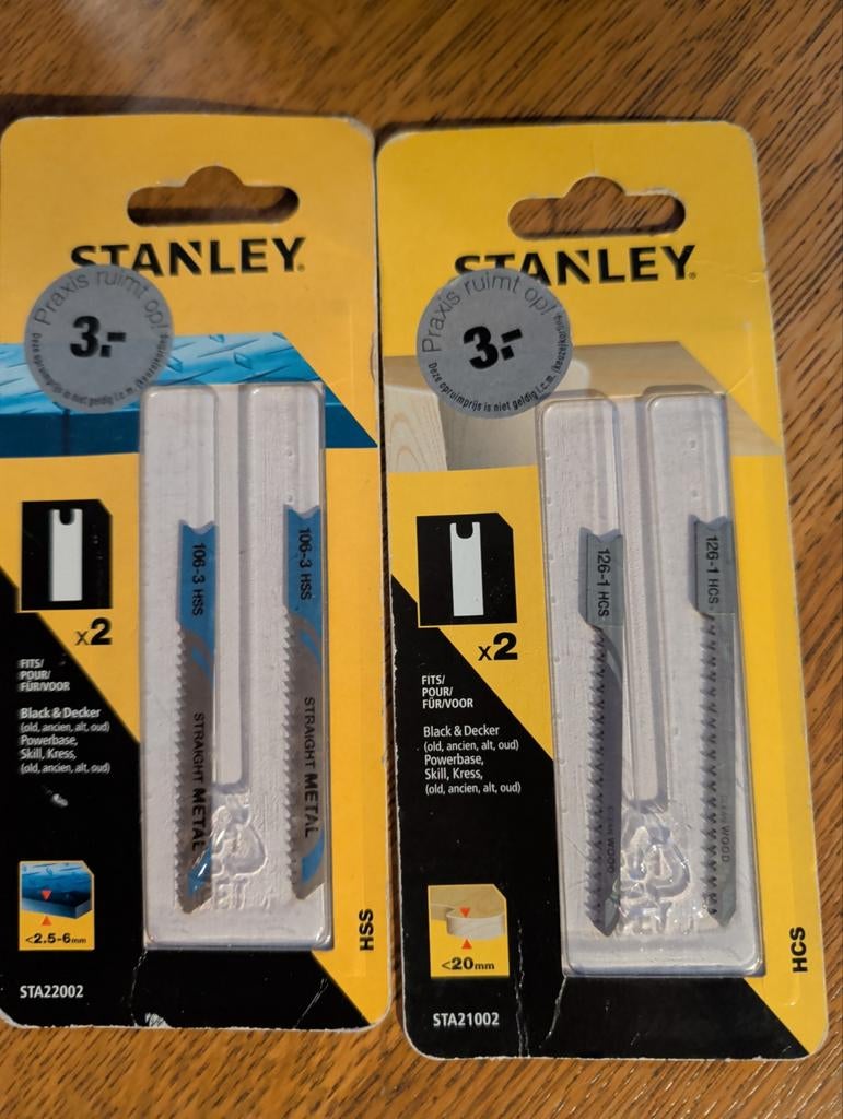 Stanley decoupeerzagen 2 metaal 2 hout. - Nieuw, Ophalen of Verzenden, Nieuw