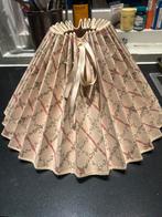 Vintage Geplooide Lampenkap, Gebruikt, Beige, Ophalen of Verzenden, Overige vormen