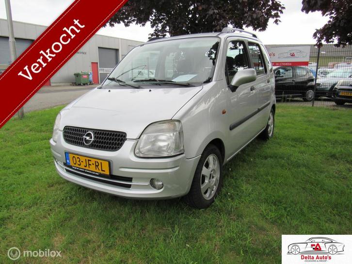VERKOCHT,,Opel Agila 1.2-16V Elegance, apk 05-10-2026, Auto's, Opel, Bedrijf, Te koop, Agila, Airbags, Alarm, Centrale vergrendeling