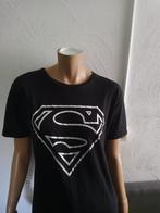 Mooi zwart orgineel t shirt Superman teken maat 42 L, Maat 42/44 (L), Ophalen of Verzenden, Superman, Zo goed als nieuw