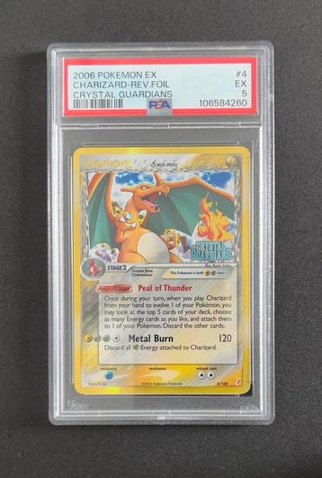Charizard 4 Psa 5 beschikbaar voor biedingen