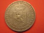 munt  gulden  1901    moeilijk jaar, Postzegels en Munten, Munten | Nederland, 1 gulden, Zilver, Ophalen of Verzenden, Koningin Wilhelmina