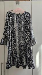 Norah🌺Mooi zwart zomerjurkje slangenprint🎀Mt 46 Als nieuw, Ophalen, Zwart, Maat 46/48 (XL) of groter, Zo goed als nieuw