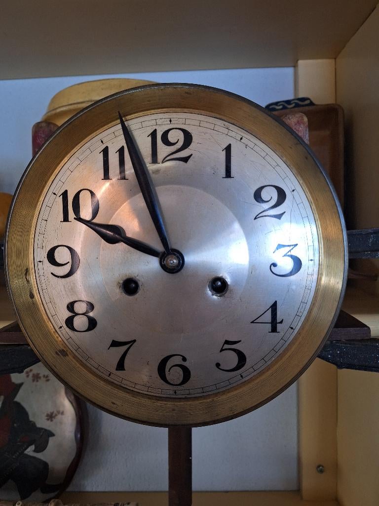 Oude bimbam klok, bakregulateur Nederlands, Antiek en Kunst, Antiek | Klokken, Ophalen of Verzenden