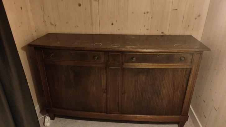 Wooden book closet, Huis en Inrichting, Woonaccessoires | Kisten, Gebruikt, Minder dan 50 cm, Ophalen