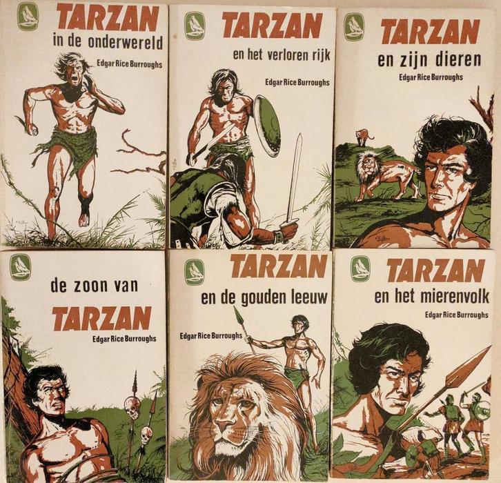 Tarzan leesboekjes 6 stuks voor €5(los per stuk €1, Boeken, Avontuur en Actie, Zo goed als nieuw, Ophalen of Verzenden