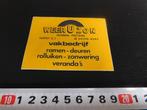 stickers Horst (L)  Herman Peeters  Weer U Zon  vakbedrijf, Ophalen, Zo goed als nieuw
