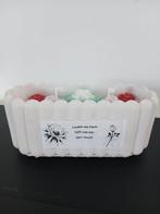 Mooie Geurkaarsen met Bloemen Decoratie, Huis en Inrichting, Woonaccessoires | Kandelaars en Kaarsen, Overige materialen, Rood