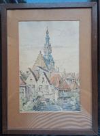 Schilderij Stadhuis Zierikzee, Antiek en Kunst, Ophalen of Verzenden