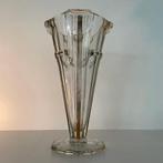 vintage art-deco vaas glas, Ophalen of Verzenden