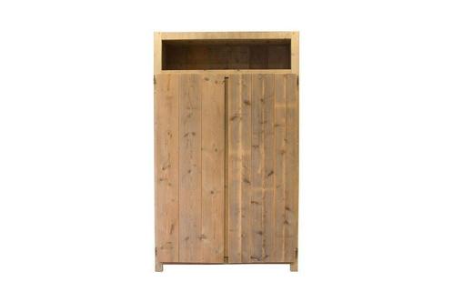 Kledingkast van gebruikt steigerhout, Huis en Inrichting, Kasten | Kledingkasten, Nieuw, 200 cm of meer, 50 tot 75 cm, Ophalen of Verzenden