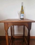 Antiek Engels bijzettafeltje wijntafeltje Arts and craft, Ophalen, 50 tot 100 cm, Vierkant, Zo goed als nieuw