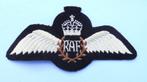 Militair vlieger-embleem Piloten Wing Royal Air Force RAF., Ophalen of Verzenden, Luchtmacht, Engeland, Embleem of Badge