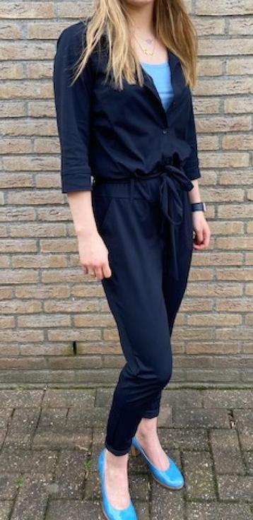 Blauwe jumpsuit van Elvira in travelstof maat 36 beschikbaar voor biedingen