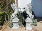 Steigerende Paarden op Zuil, Ophalen, Nieuw, Beton, Dierenbeeld