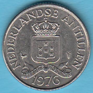 Nederlandse Antillen 25 cent 1976 Juliana in munthouder  beschikbaar voor biedingen