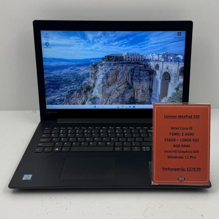 Lenovo IdeaPad 320 laptop | i5-7200 384GB SSD 8GB RAM, Computers en Software, Windows Laptops, Zo goed als nieuw, 15 inch, SSD